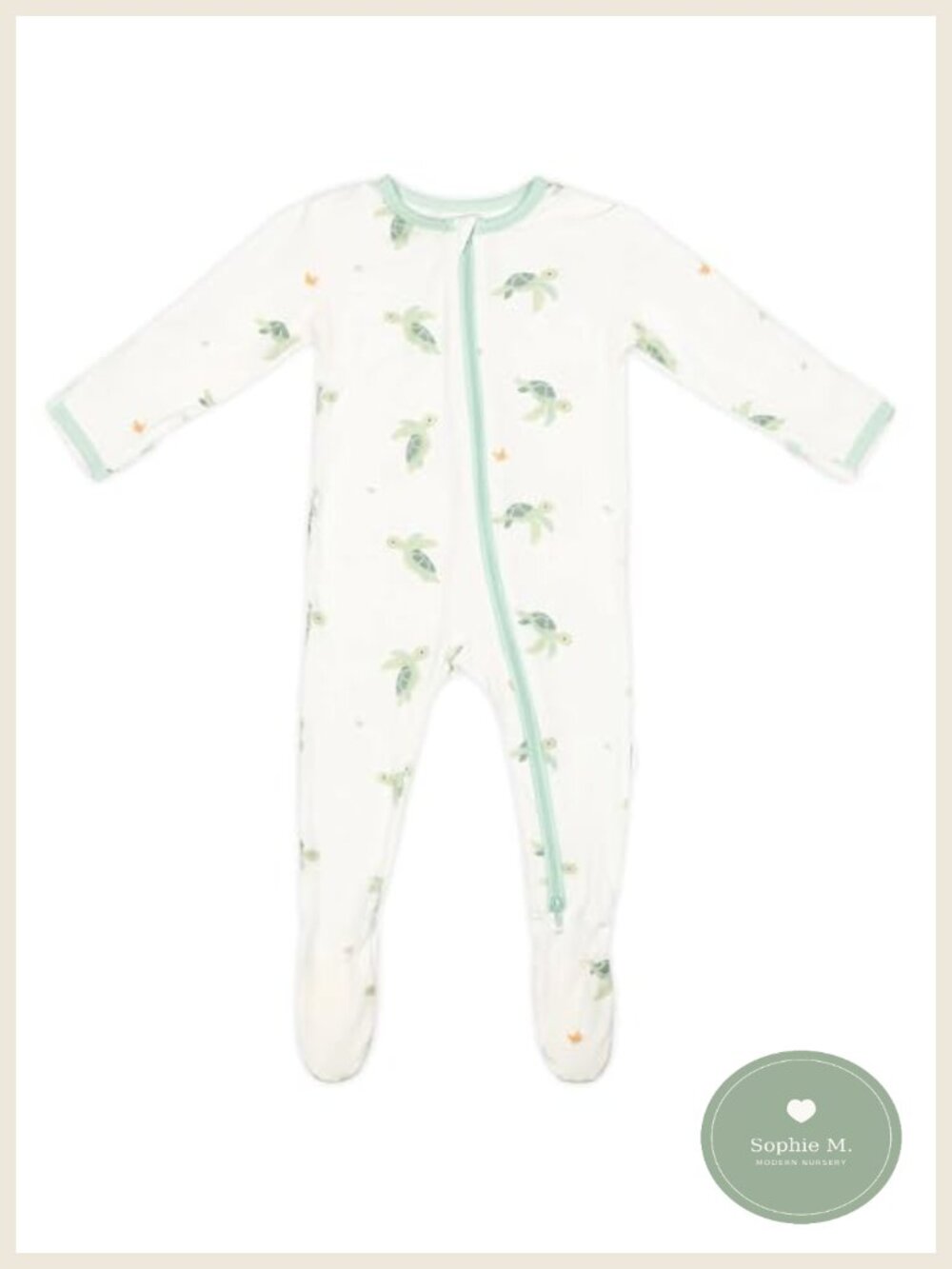 Bamboo Viscose Baby Footie Pajamas Soft Stretchy One-Piece Sleepwear